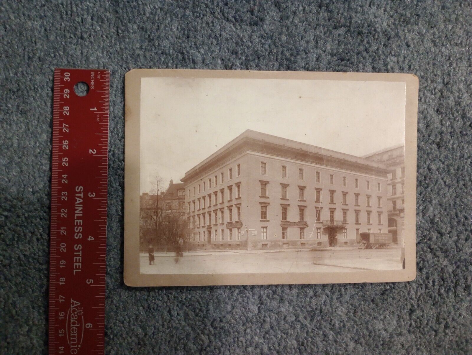 Antique Cabinet Card Of Large Building