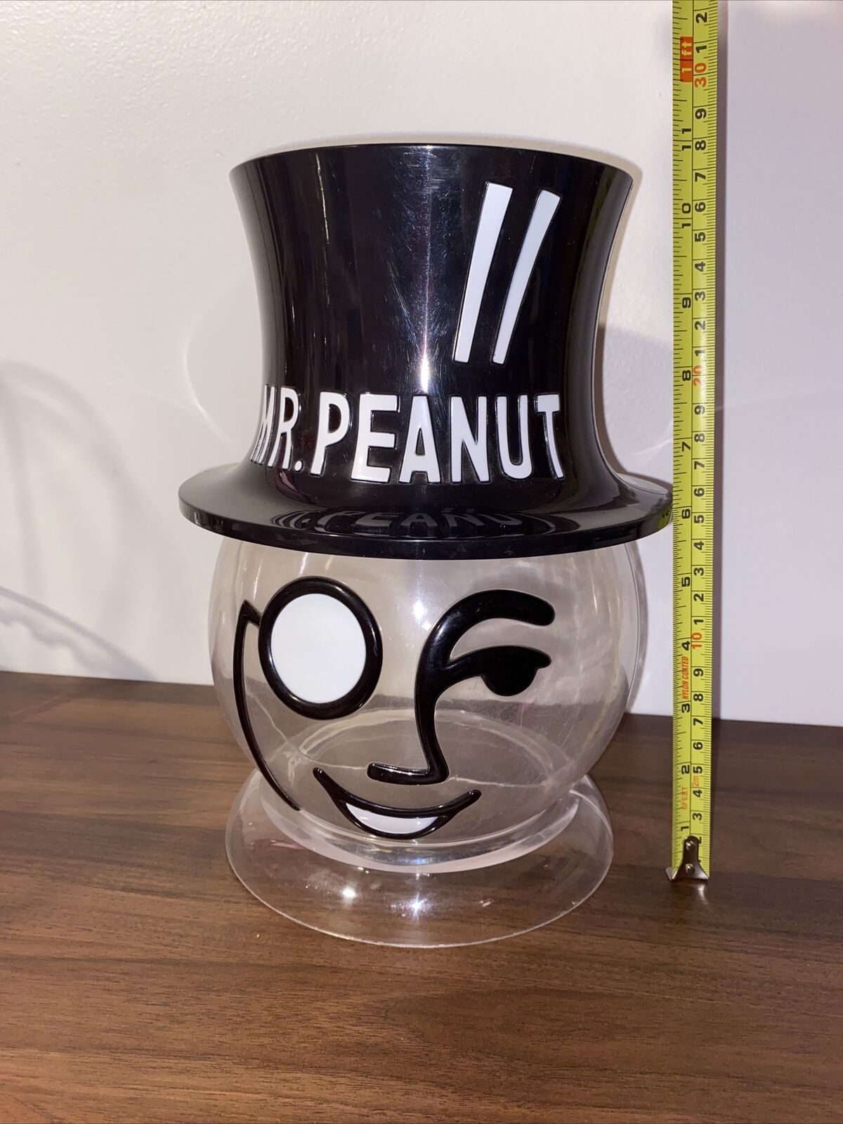 Vintage Mr Peanut Planters Countertop Store Display Container Plastic