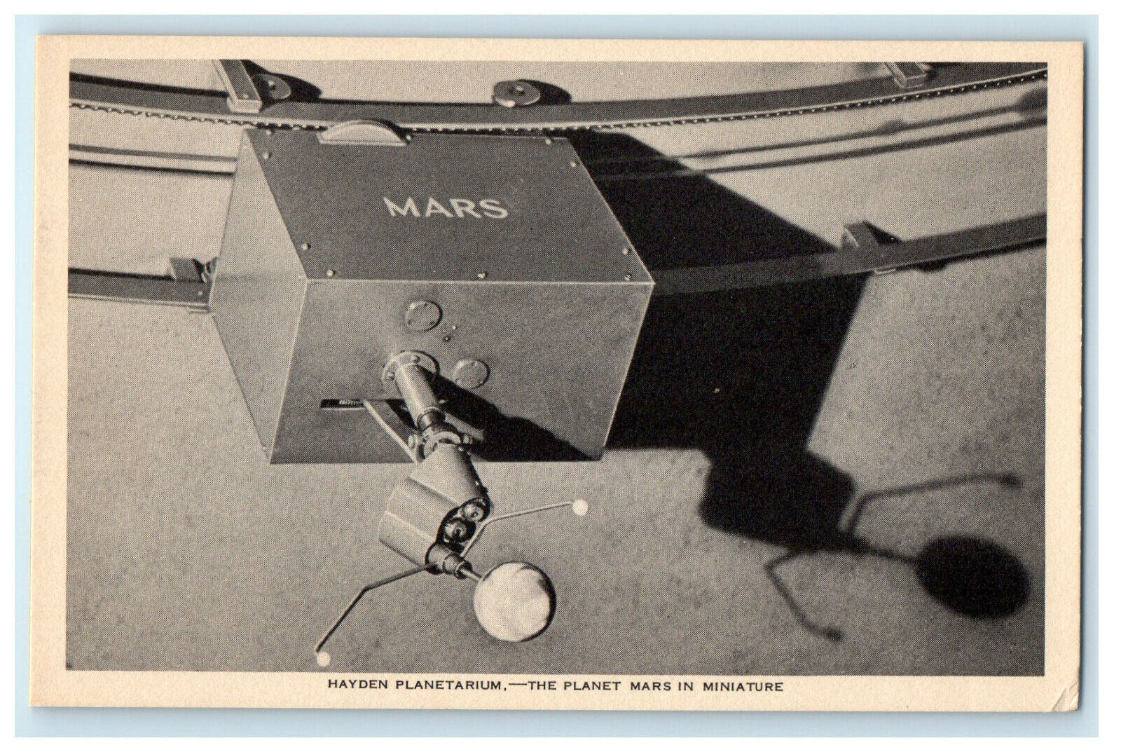 c1940s The Planet Mars in Miniature, Hayden Planetarium New York NY Postcard