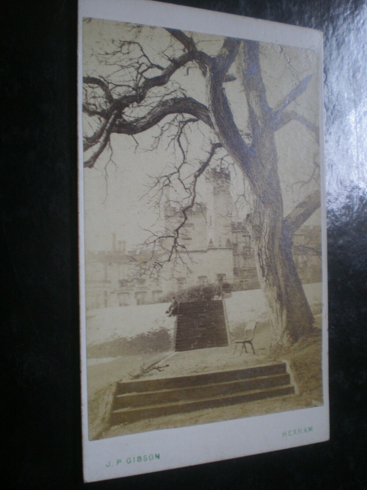 Cdv old photograph Beaufort Castle by Gibson at Hexham c1860s
