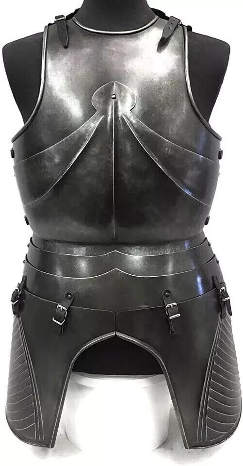 Medieval German Style LARP Armor German Style Breastplate Silver Best gift