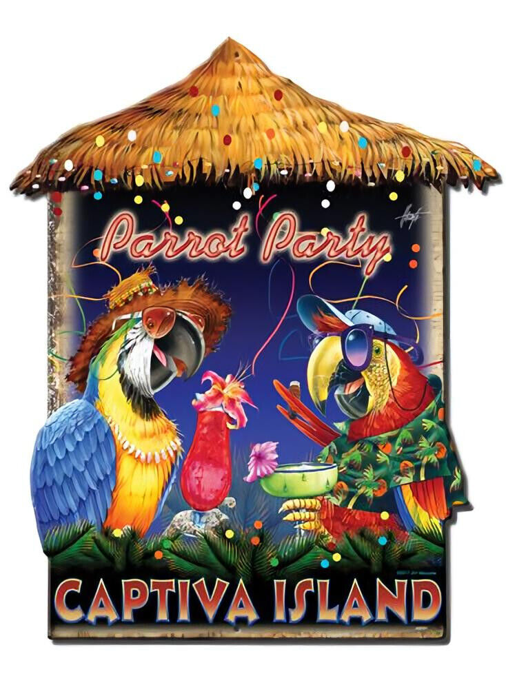 PARROT PARTY CAPTIVA ISLAND BIRDS 18\