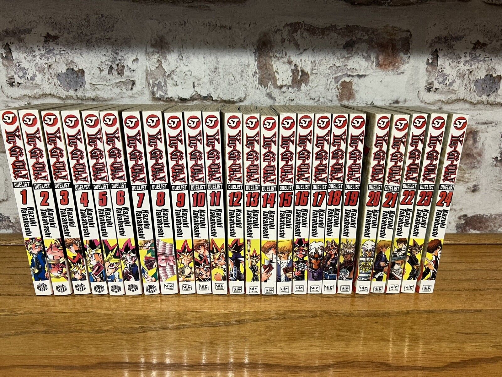 Yu-Gi-Oh Duelist Manga Set Volumes 1-24 English Kazuki Takahashi Complete Set