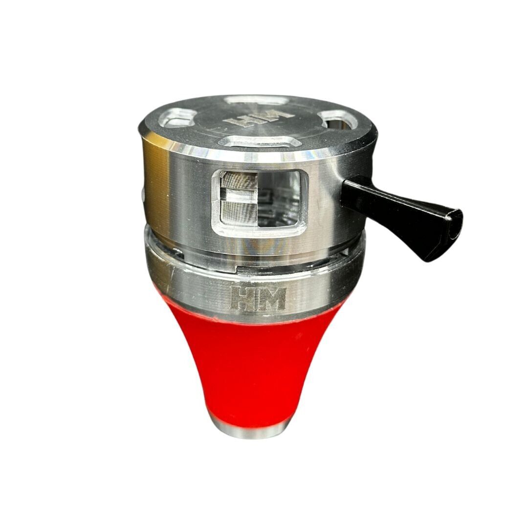 Metal And Silicone Hookah Bowl With Heat Management Device Shisha Head Red