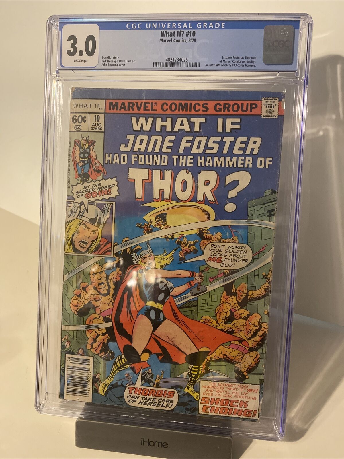 What If? #10 (CGC 3.0) 1978, White Pages, 1st Appearance of Jane Foster as Thor