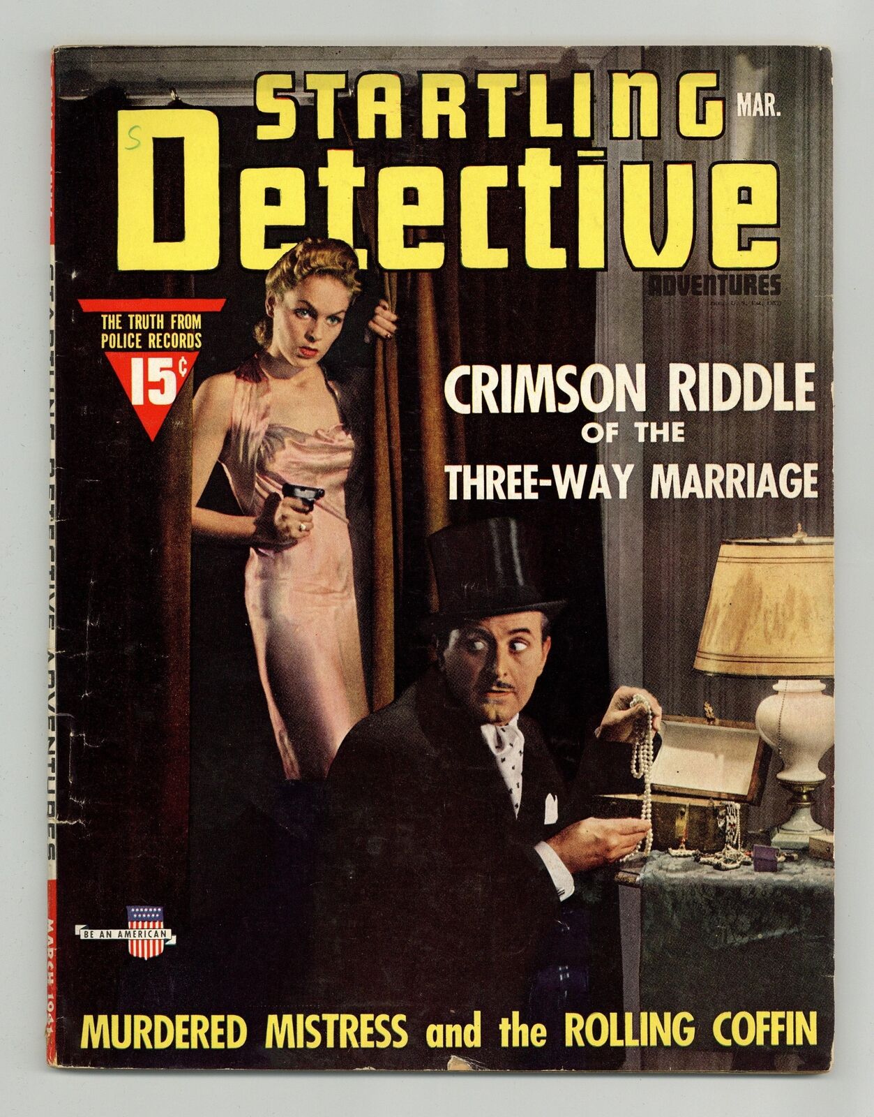 Startling Detective Adventures Pulp / Magazine Mar 1941 #152 VG+ 4.5