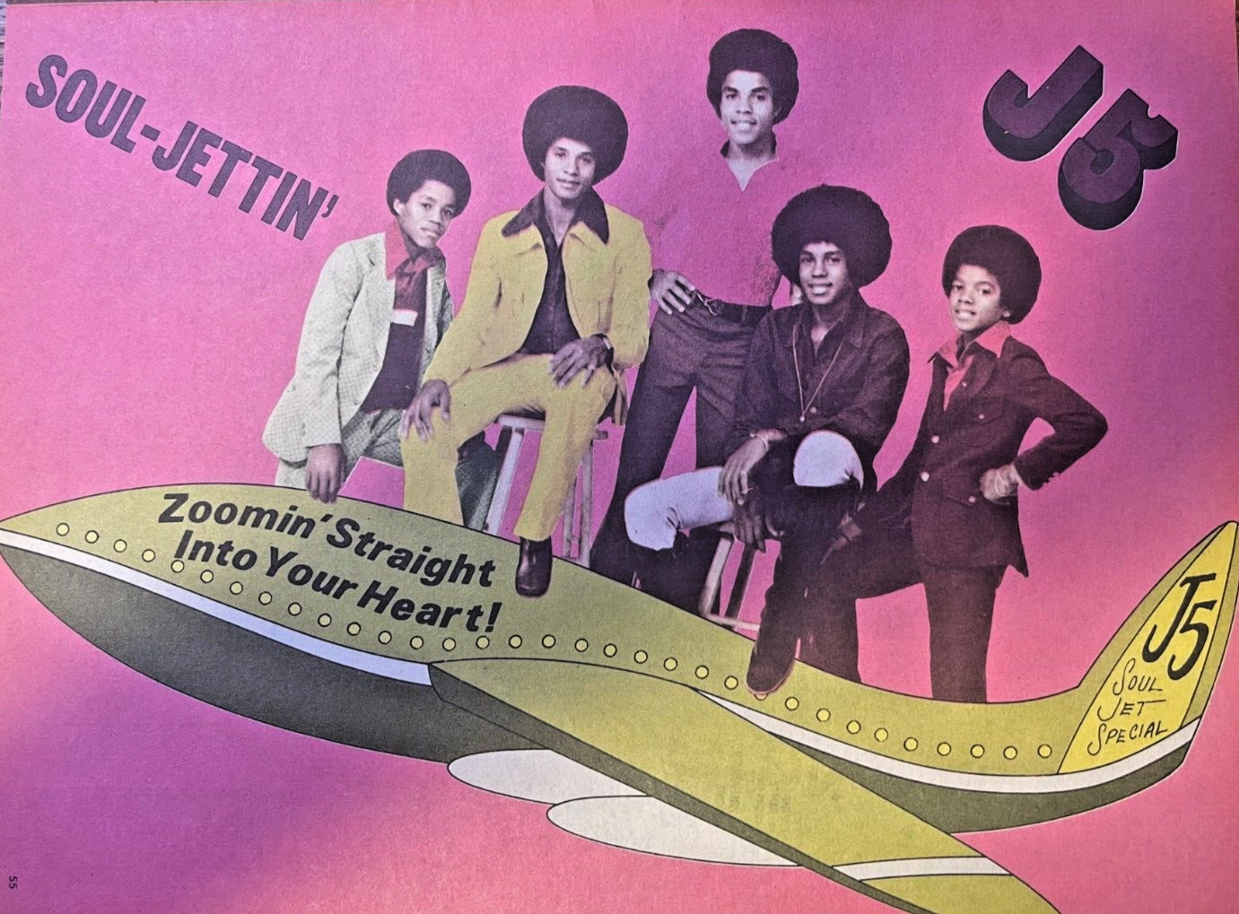 1972 Vintage Illustration J-5 Soul-Jettin