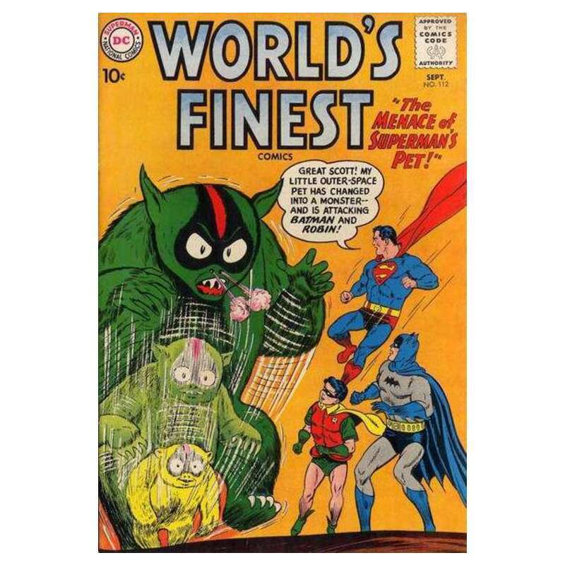 World\'s Finest Comics #112 in Fine minus condition. DC comics [f\\
