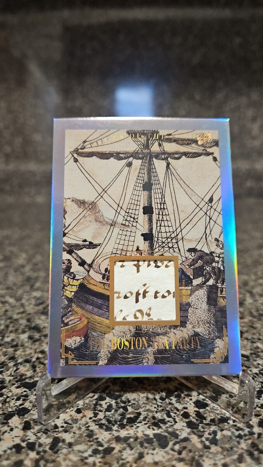 The Boston Tea Party Authentic Handwritten Relic 2023 Pieces Of The Past