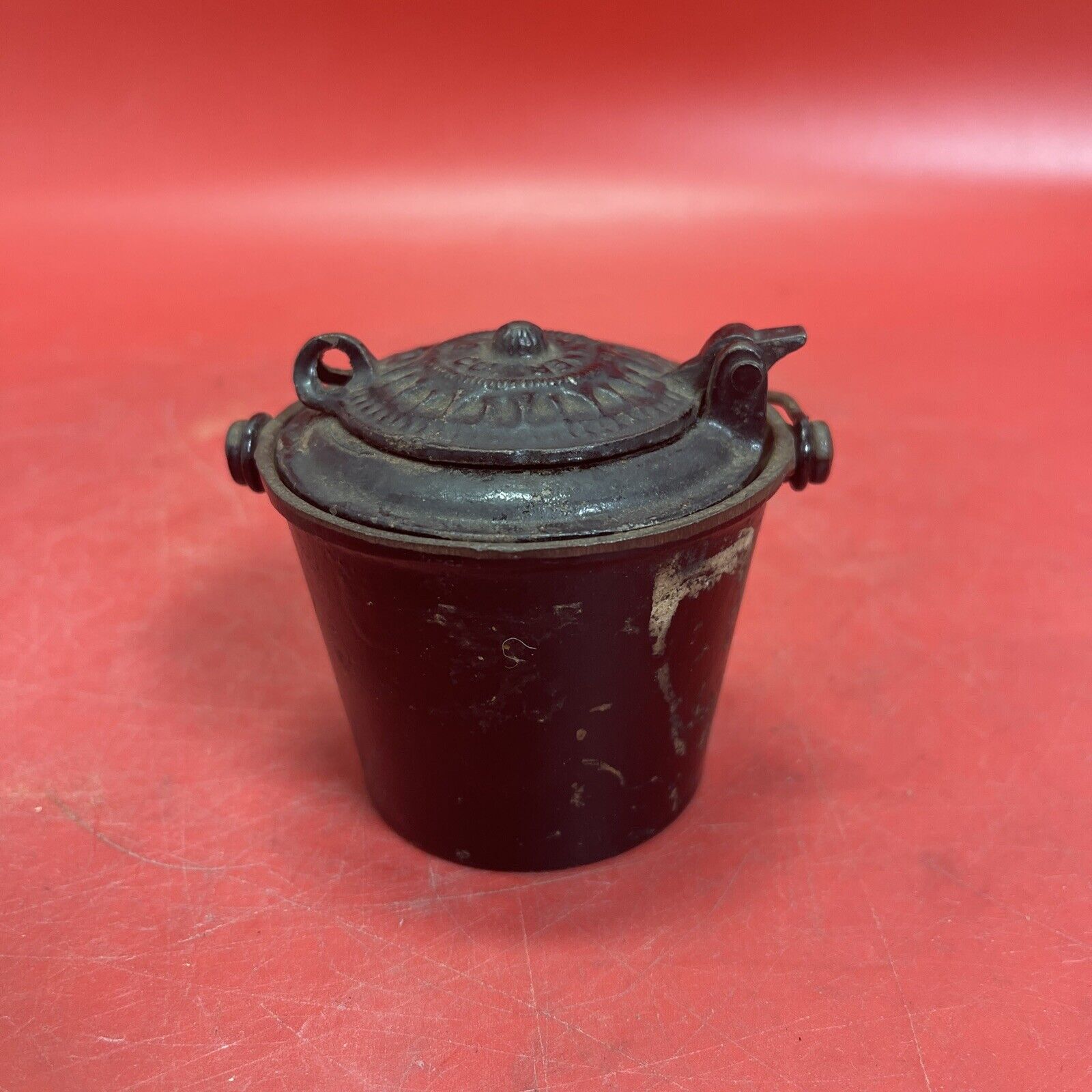Antique Small Cast Iron Double Glue Pot