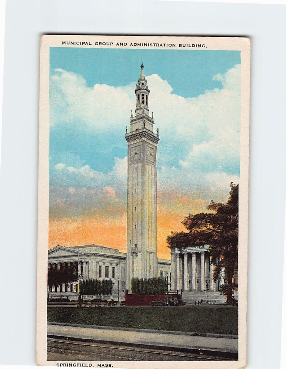 Postcard Municipal Group and Administration Building, Springfield, Massachusetts