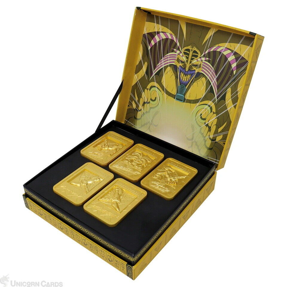 Yu-Gi-Oh Exodia the Forbidden One Limited Edition 24k Gold Plated Ingot Set ::