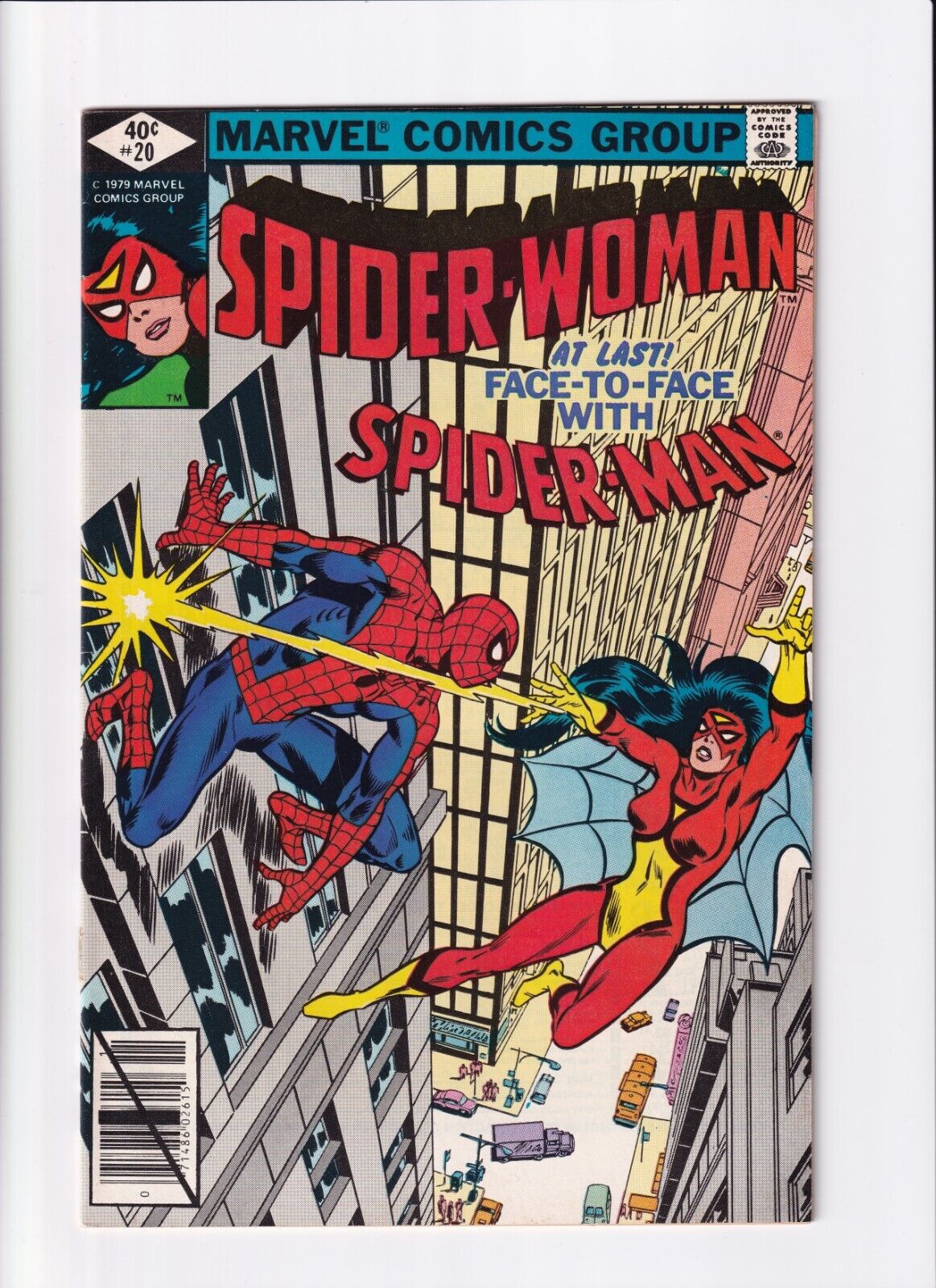 Spider-Woman #20 (1978) 1st meeting with Spider-Man VF/NM 9.0