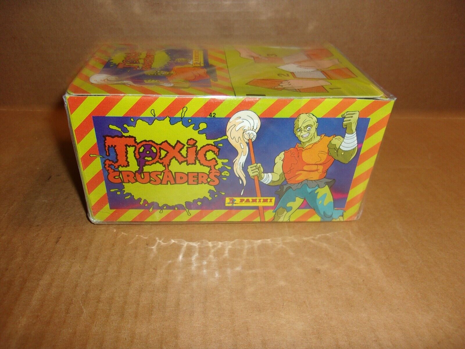 1991 Panini Toxic Crusaders 100 Pack sticker box Factory Sealed 600 Stickers Ttl
