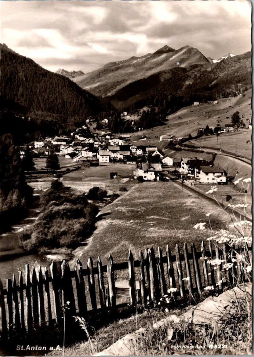St. Anton Arlberg RPPC Real Photo Postcard VTG