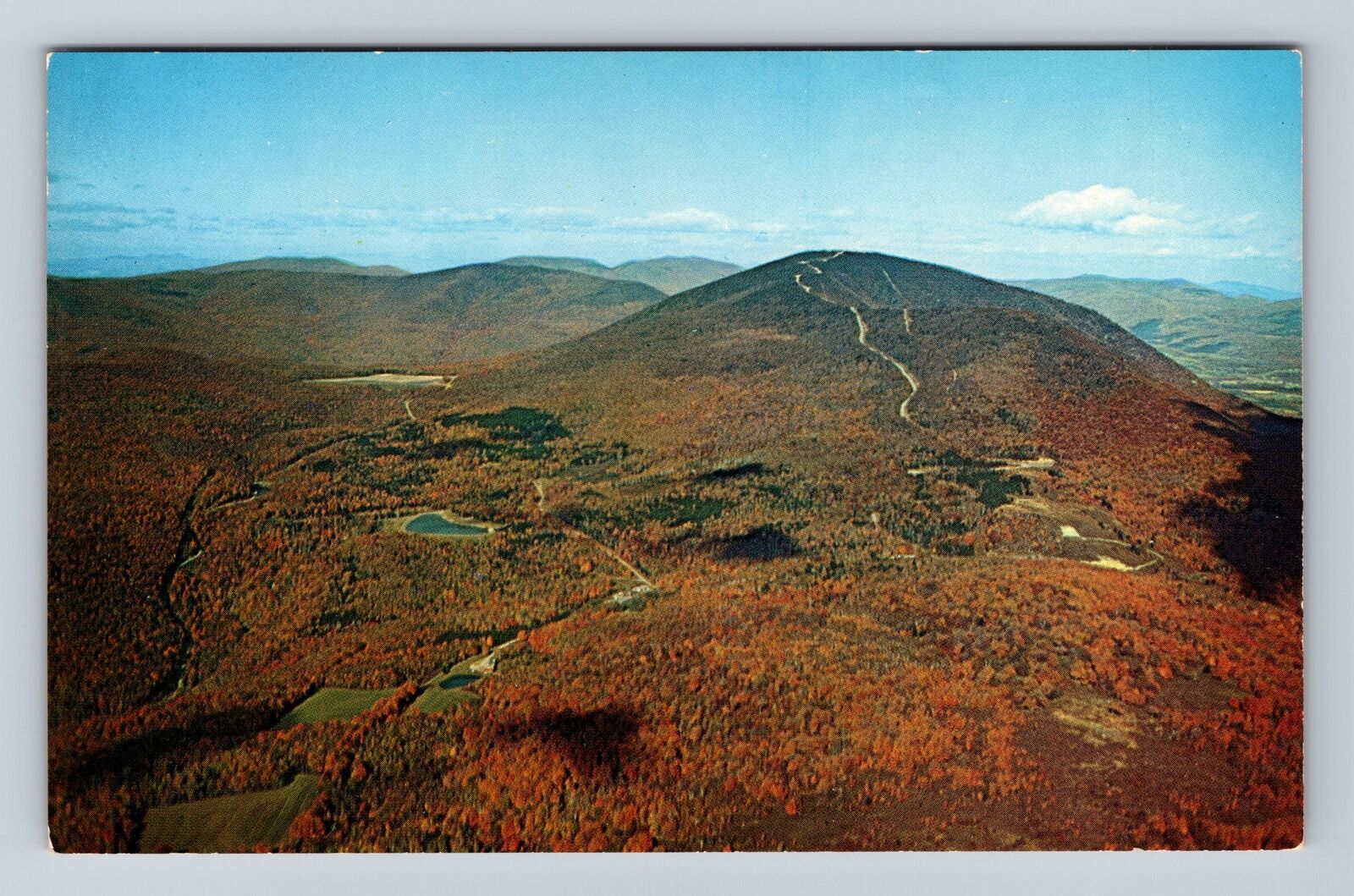 Mt Equinox VT-Vermont, Sky Line Drive, Lake Madeleine, Vintage Souvenir Postcard