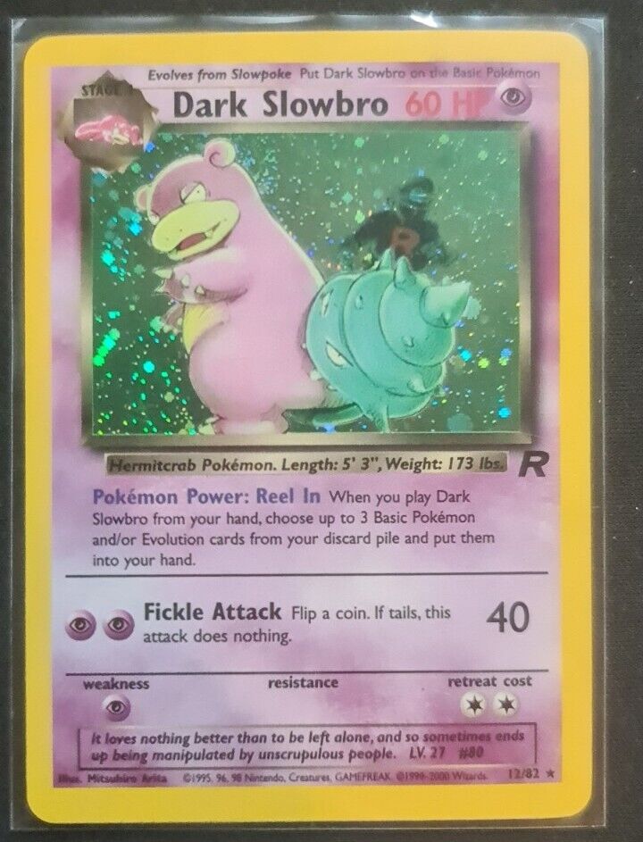 Pokémon TCG Dark Slowbro Base Set 12/82 Holo Unlimited Holo Rare