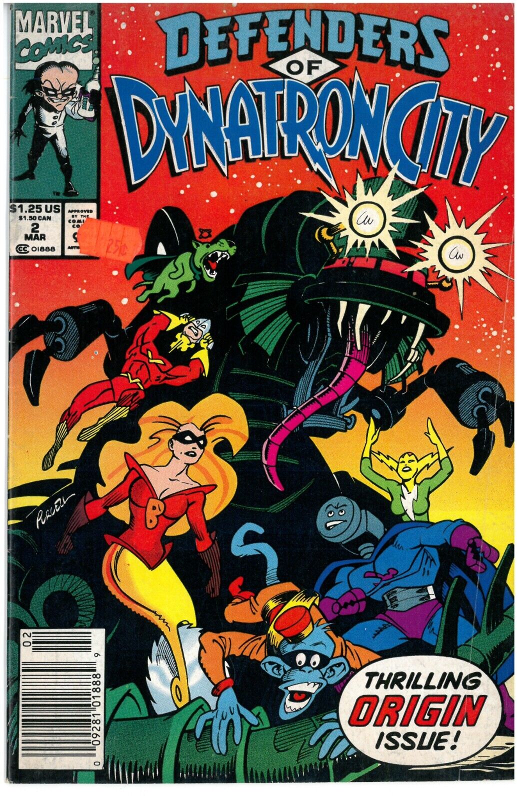 Defenders of Dynatron City #2 (Marvel Comics, 1992) Thrilling Origin Issue