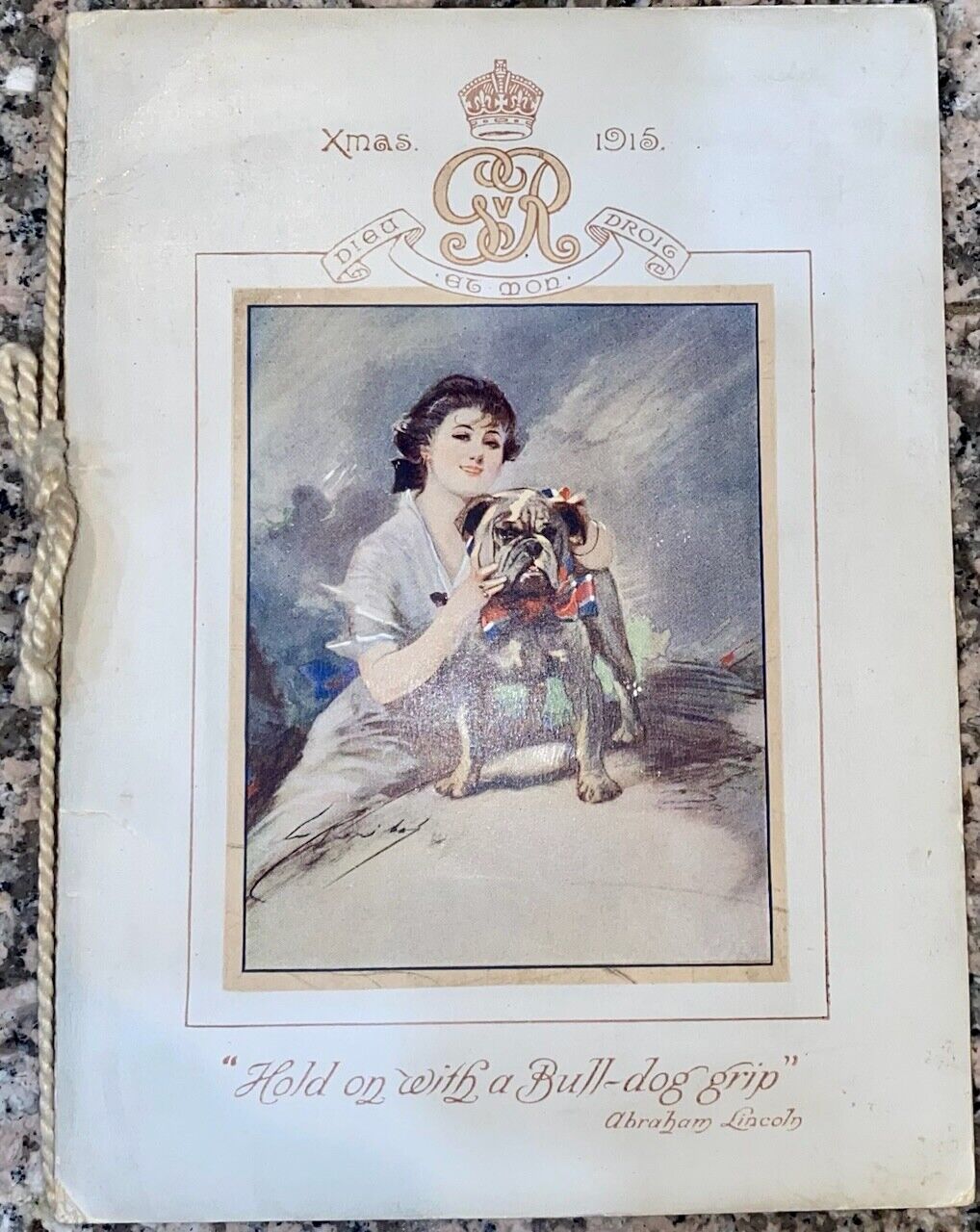 1915 Royal Christmas card from Nottingham. 