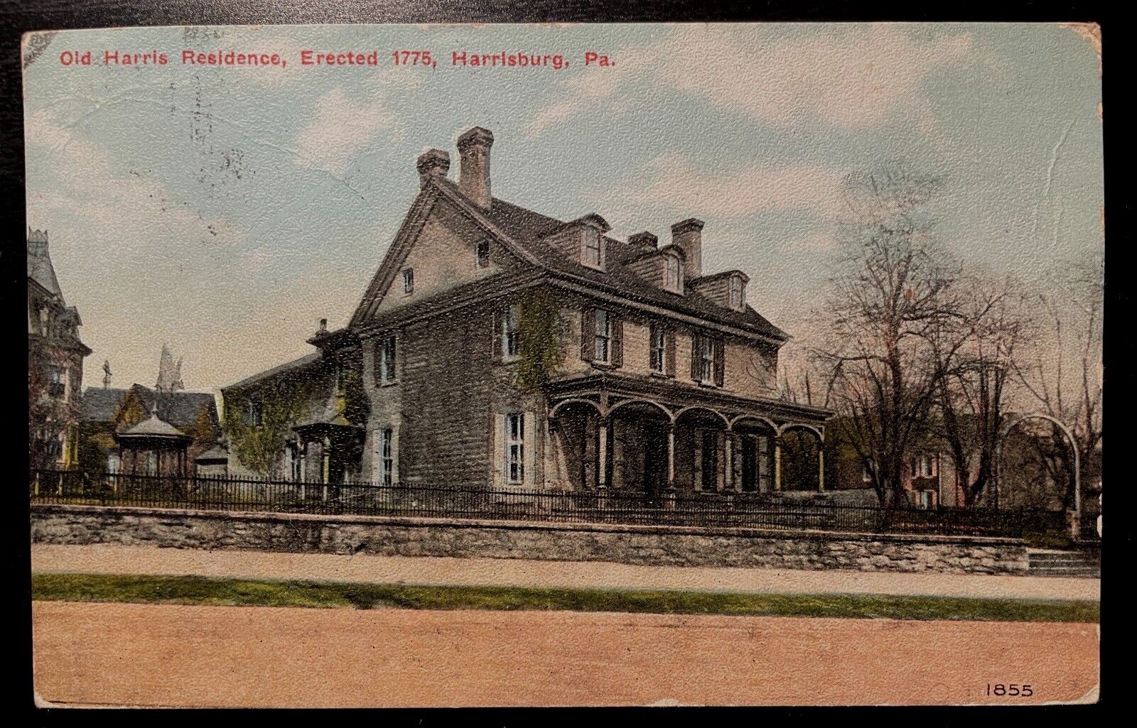 Vintage Postcard 1907-195 Harris Residence, Harrisburg, Pennsylvania (PA)