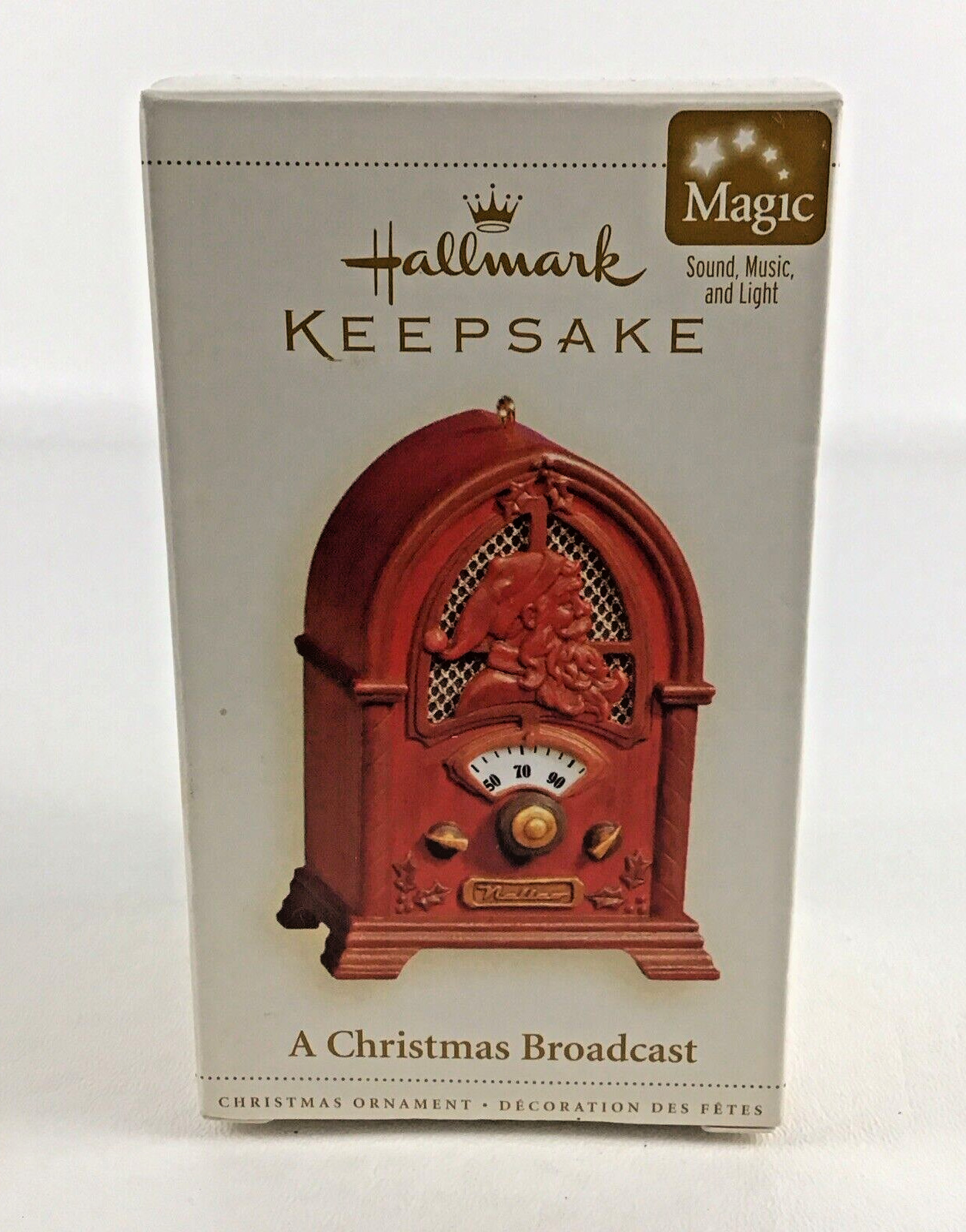 Hallmark Keepsake Ornament A Christmas Broadcast Radio Sound Light Music 2006