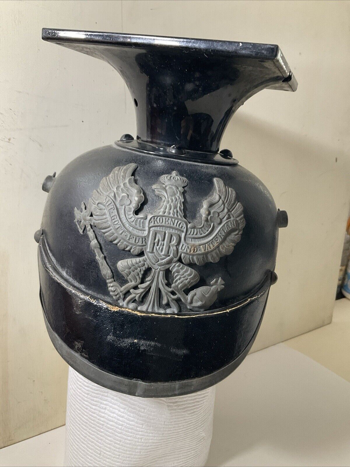 WW1 Era German Prussian Tschapka Pickelhaube Helmet VERY RARE