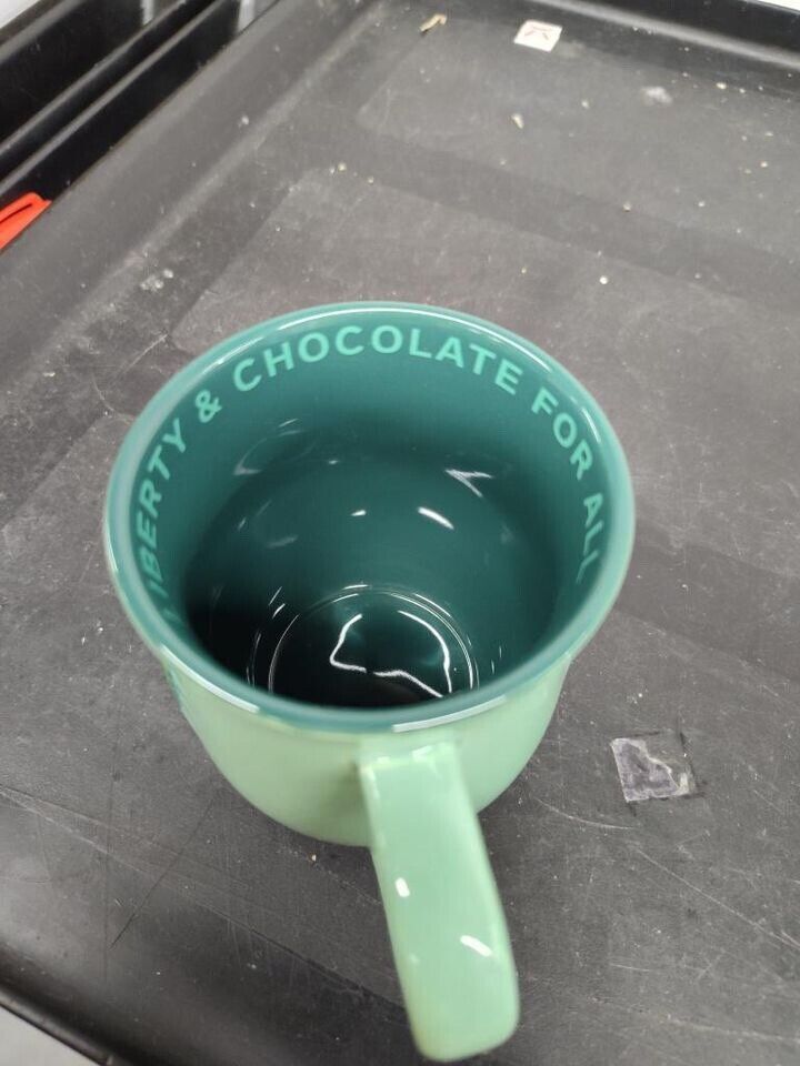 M&M\'s World NYC Statue of Liberty Chocolate For All Green Ceramic Coffee Mug