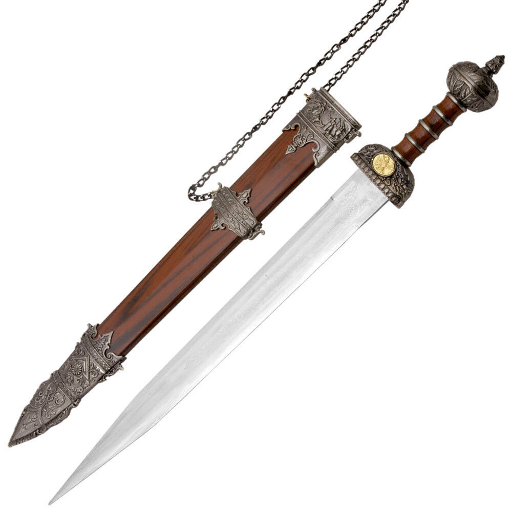Medieval Roman Legionnaire\'s Gladiator Gladius Sword, Scabbard