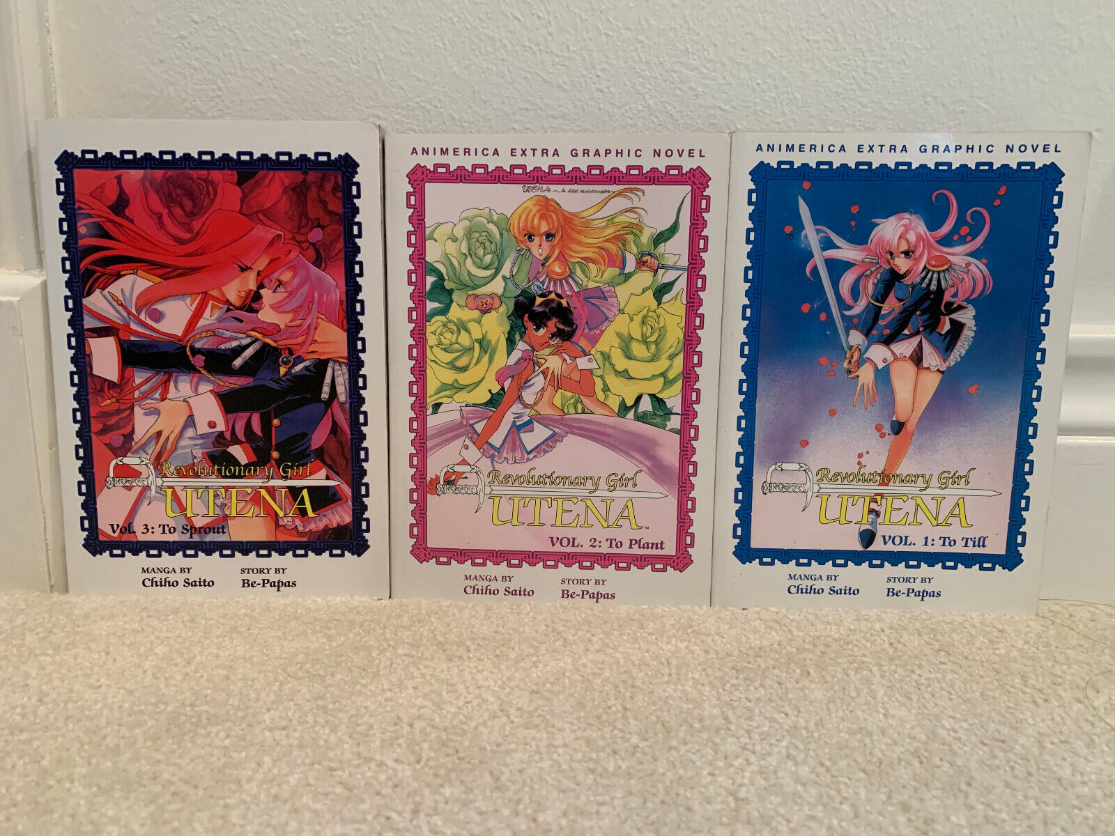 Revolutionary Girl Utena English Manga Set Series Volumes 1-3 Saito