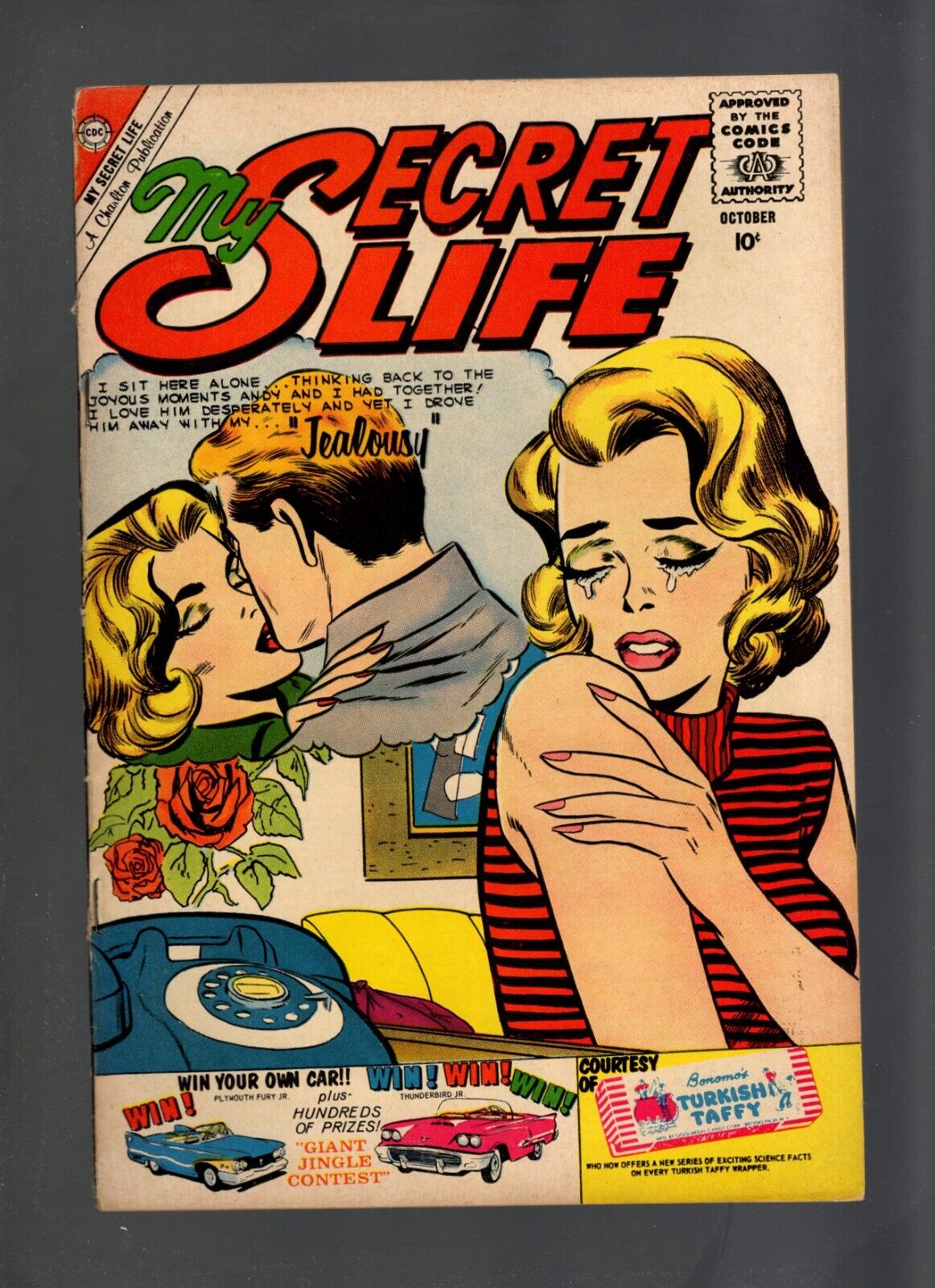MY SECRET LIFE #36 CLASSIC VINCE COLLETTA GOOD GIRL ROMANCE COVER, 1960