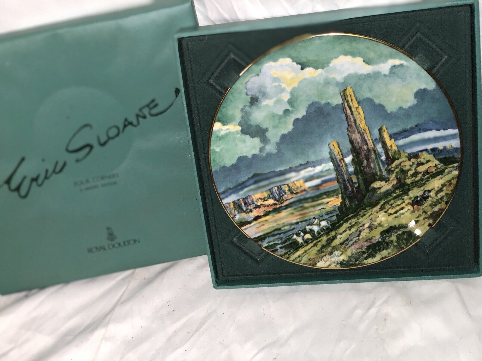 Vintage Royal Doulton 1979 Eric Sloane Four Corners Scenic Butte Display Plate