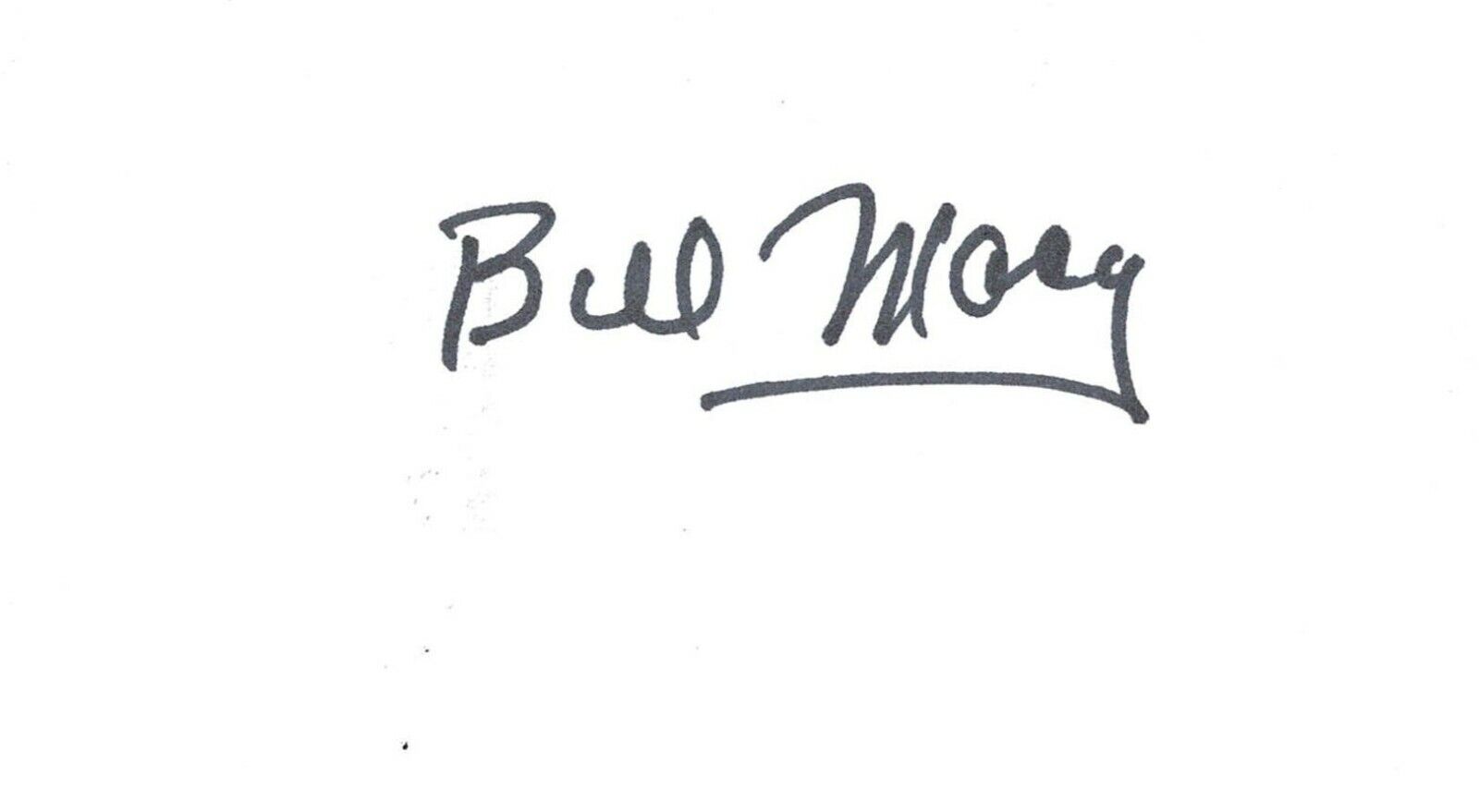 Bill Macy signed autographed index card AMCo 11469