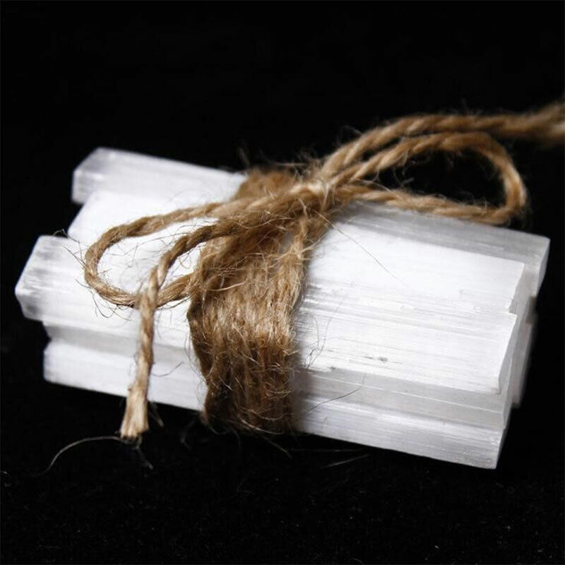 Small Selenite 10PC Sticks Wands Sticklets Bulk Raw Crystals Natural Stones