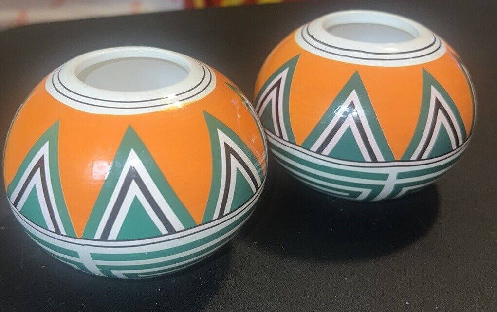 Pair of Small Decorative Pottery Planters