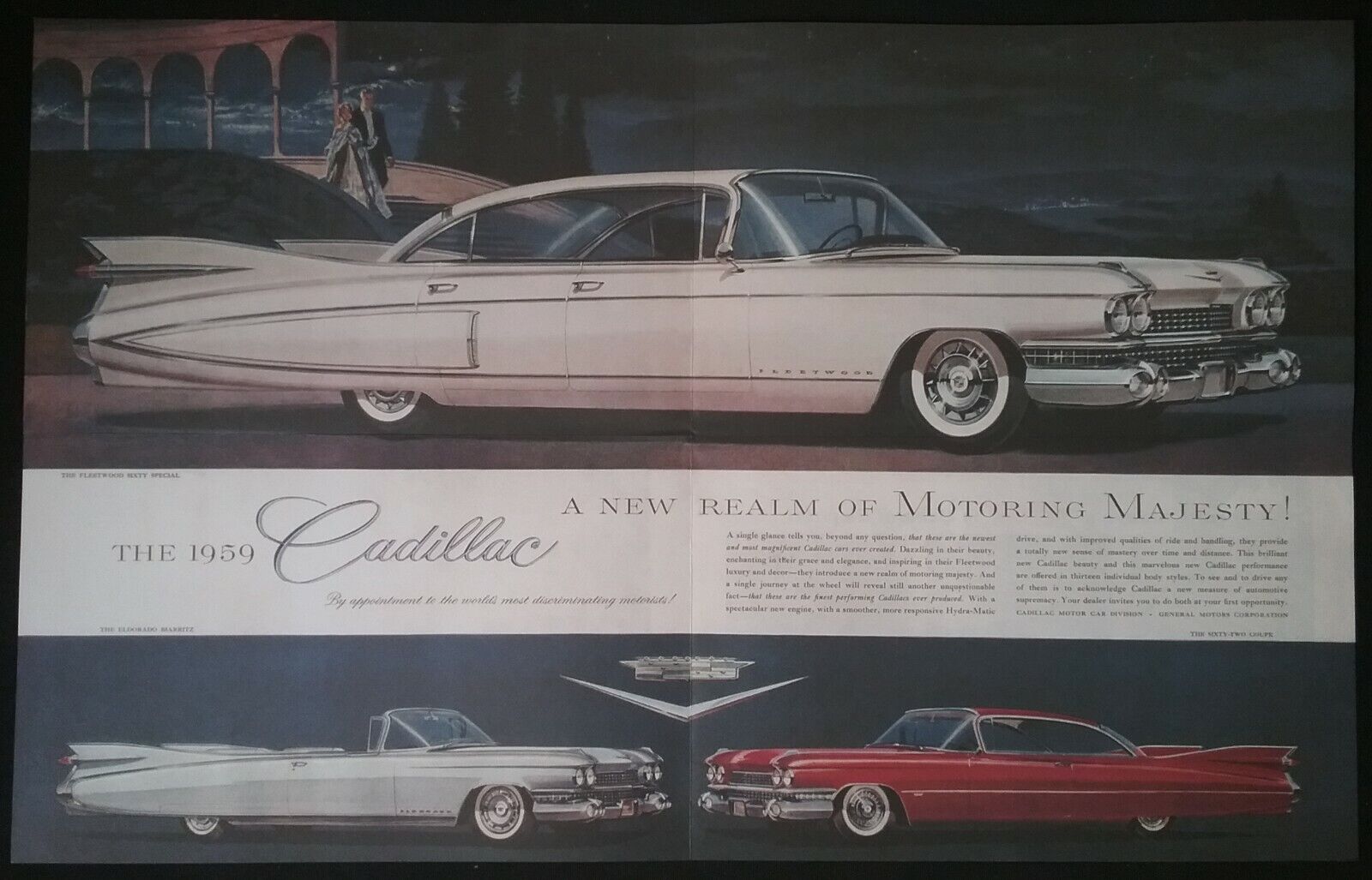 1959 CADILLAC ADVERTISING POSTER , AMERICAN CAR HISTORY (13)