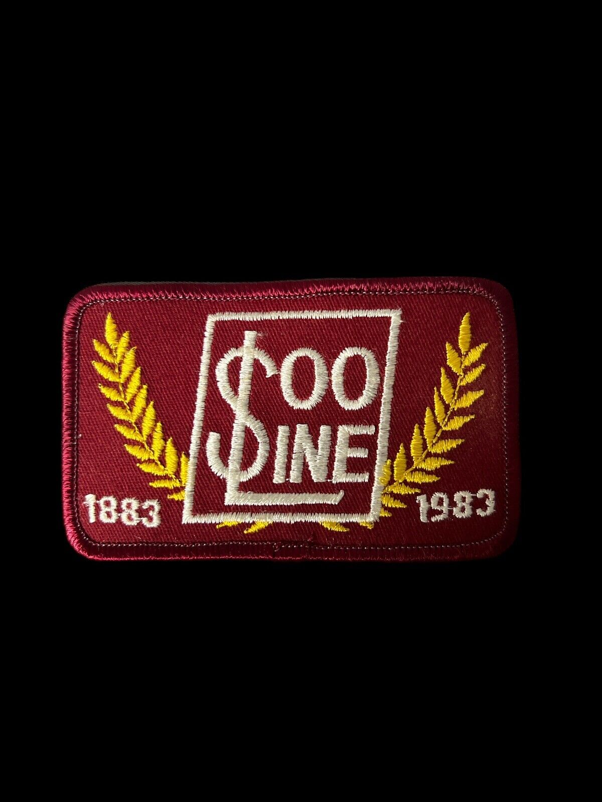 Vintage 1883-1983 SOO LINE RAILROAD 4”  Embroidered Patch -S6