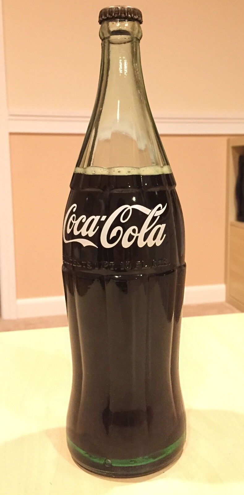 Coca Cola 1955 New Bottle, Unopened. Over 67 Years Old. 1 pint 10 ounce.