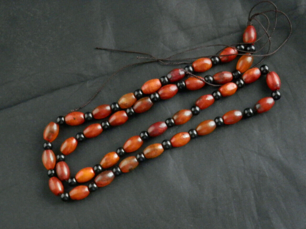 5 Pcs Chinese Old Jade Beads Prayer Necklaces