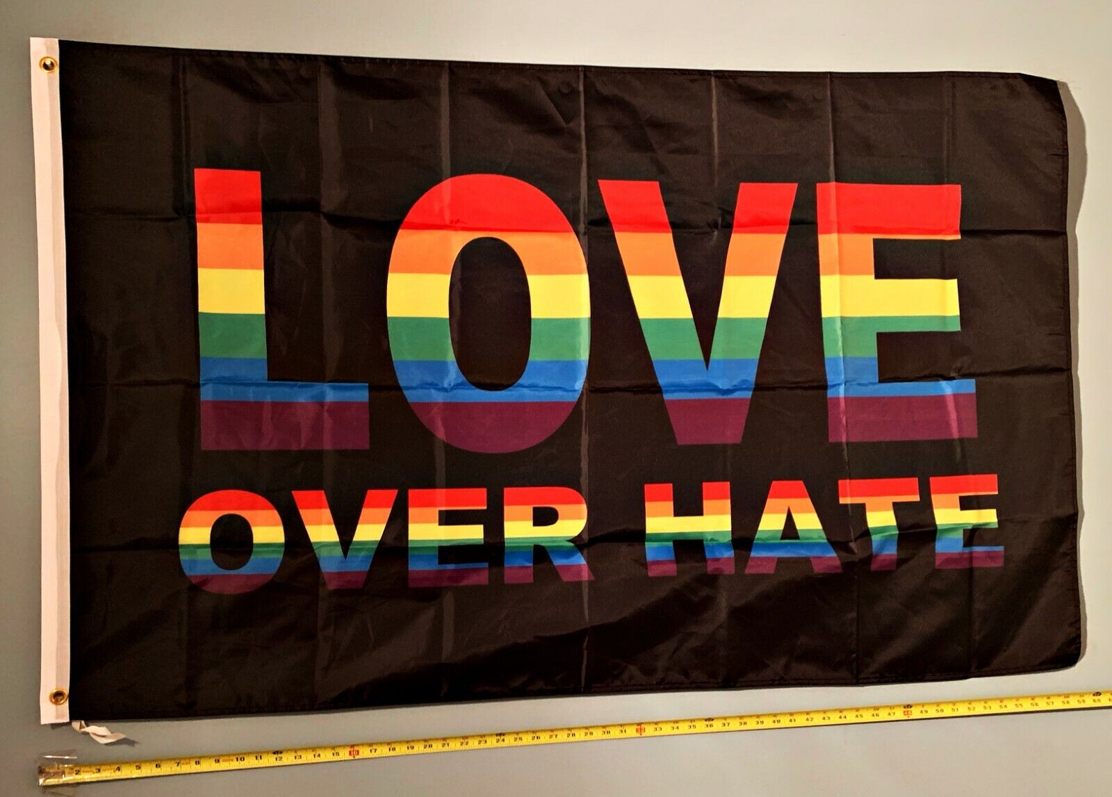 EQUALITY FLAG  USA SELLER* Biden BLM Love Over Hate USA Poster Sign 3x5
