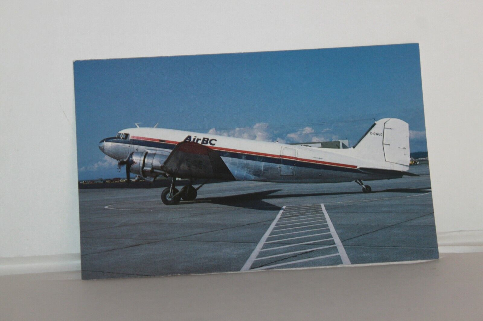 Air BC Airline Postcard Douglas DC-3C
