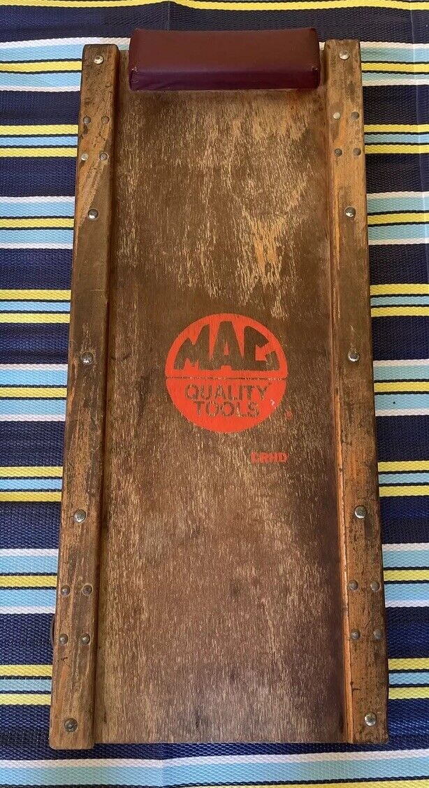Vintage MAC TOOLS Wood Creeper Dolly Roller Mechanic's Crawler Antique