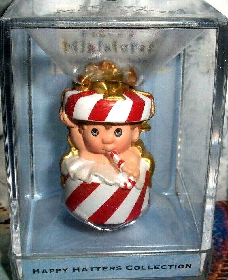 Hattie Boxx`2000`Merry Miniatures-#12 Happy Hatters Collection,Hallmark Figurine
