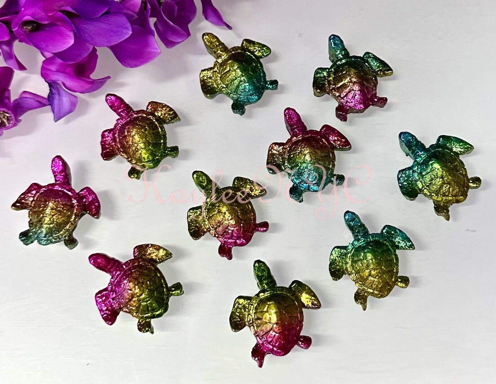 Wholesale Lot 10 PCs  Bismuth Turtle 🐢 Crystal Healing Energy