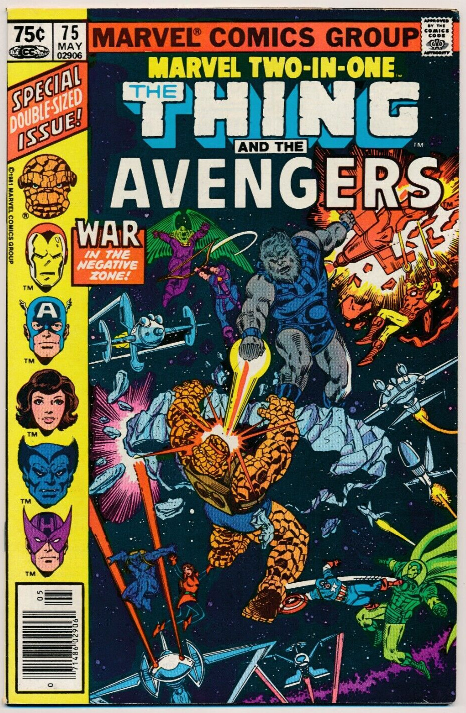 Marvel Two-In-One (Marvel, 1974 series) #75 NM Thing and The Avengers