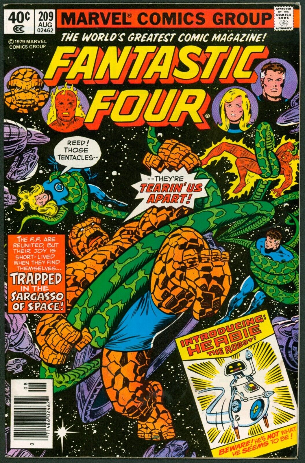 Fantastic Four 209 FN- 5.5 1st H.E.R.B.I.E. 1979