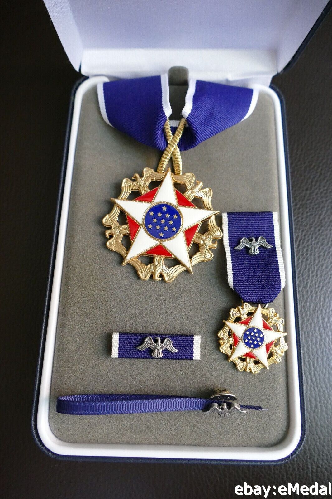 U.S. US Presidential Medal of Freedom full Set made in USA Medal Case emedal