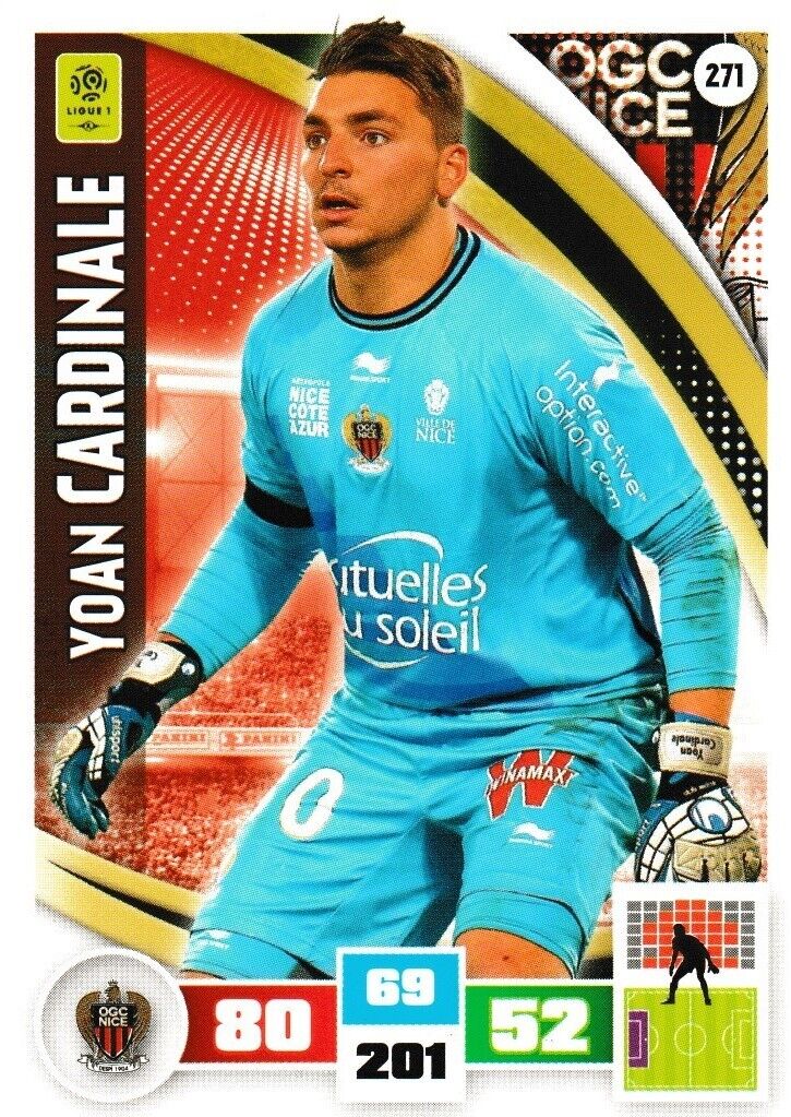 OGC NICE - FOOTBALL CARDS - SANDWICHES ADRENALYN XL 2016 / 2017 - to choose from