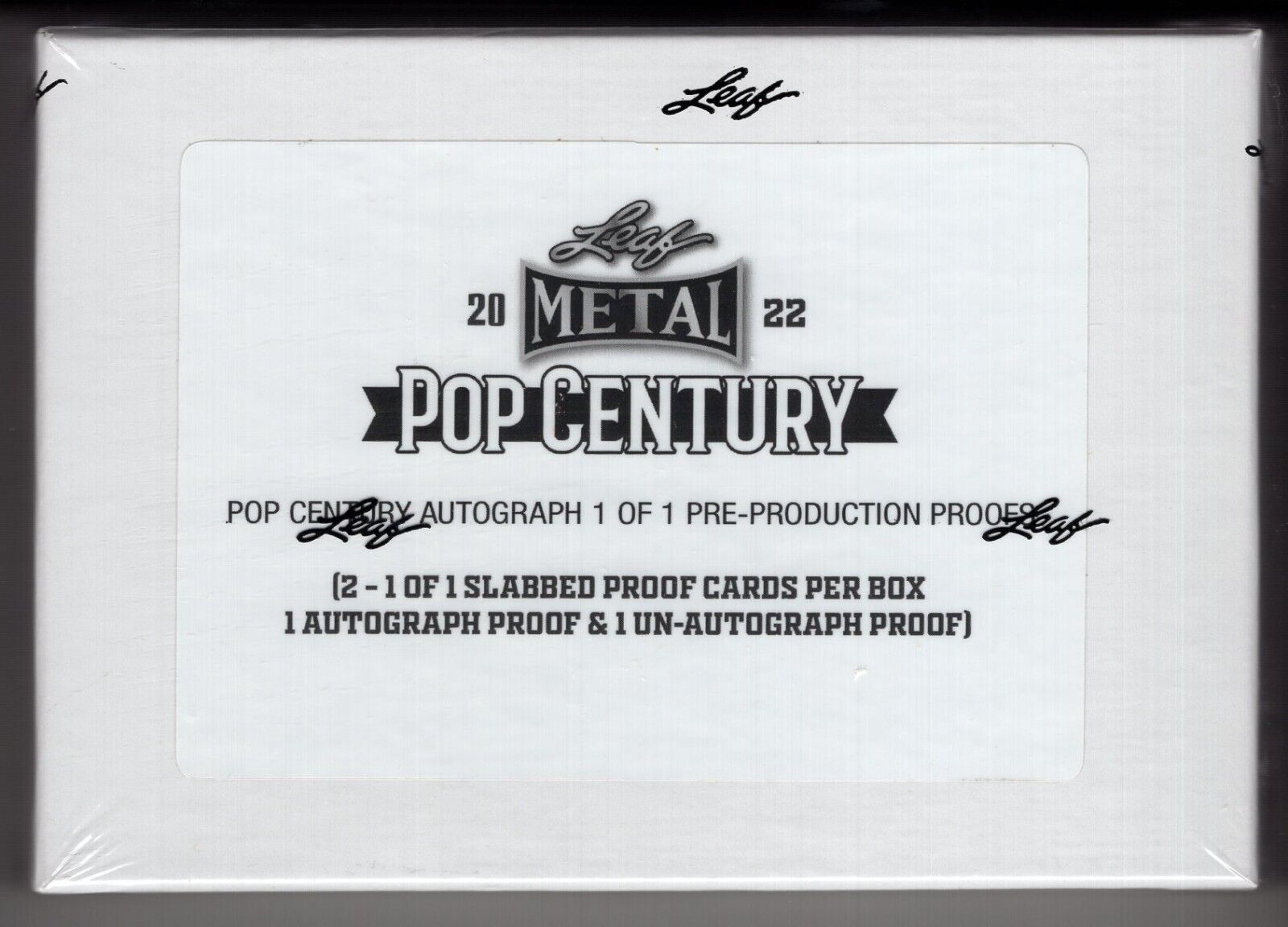 2022 LEAF METAL POP CENTURY PRE-PRODUCTION PROOF 1/1 FACTORY SEALED HOBBY BOX