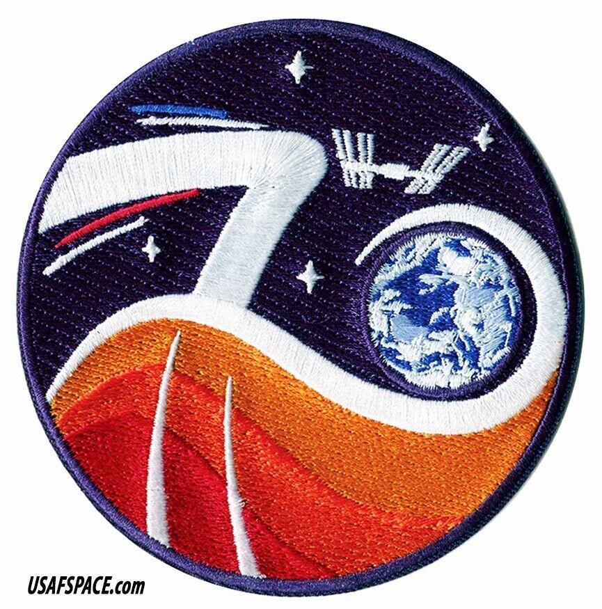 Authentic Expedition 70- NASA SPACEX ISS Mission- A-B Emblem USA SPACE PATCH