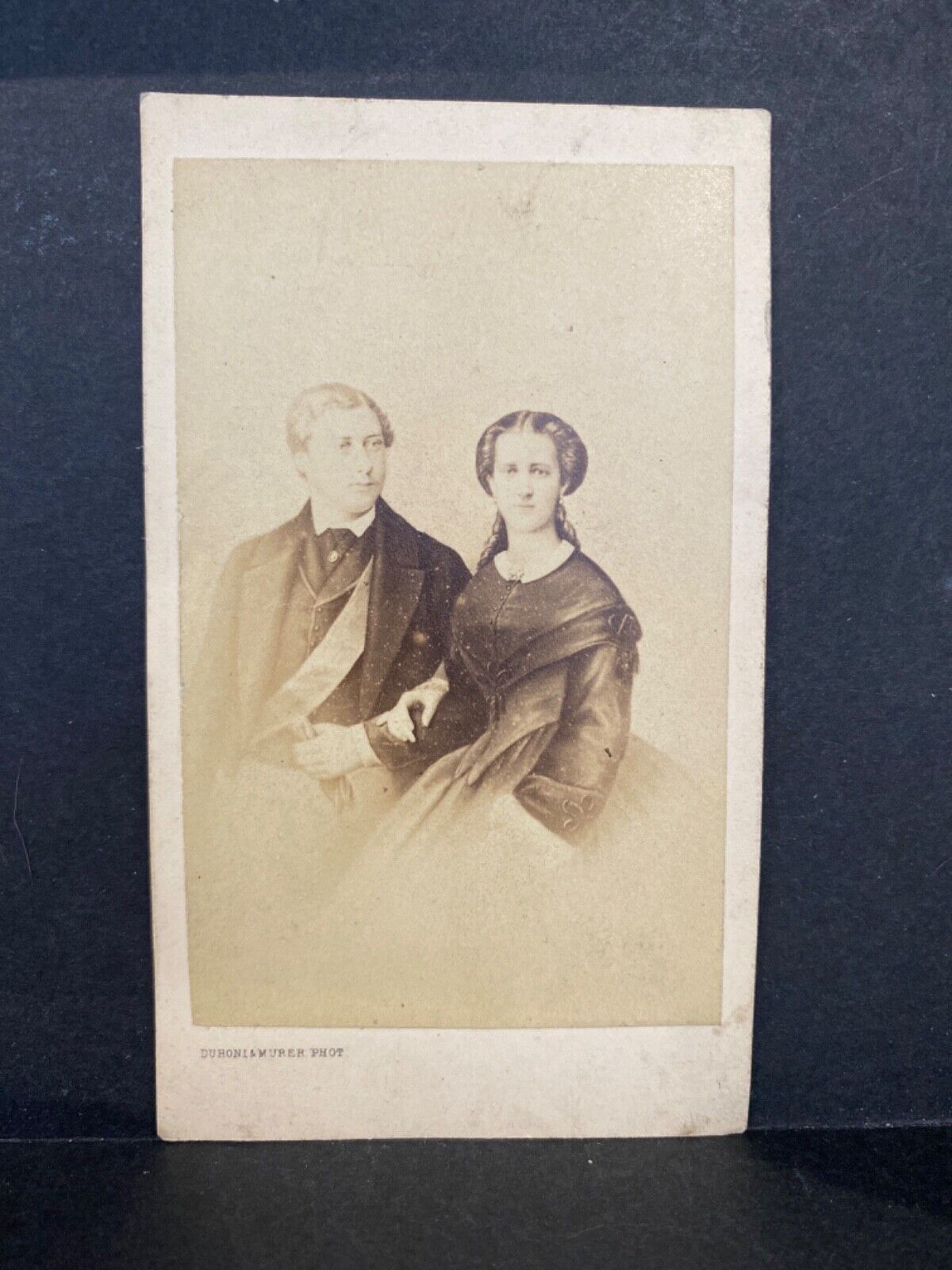  Antique French cdv photo Prince & Princess of Wales by Duroni & Murer Paris
